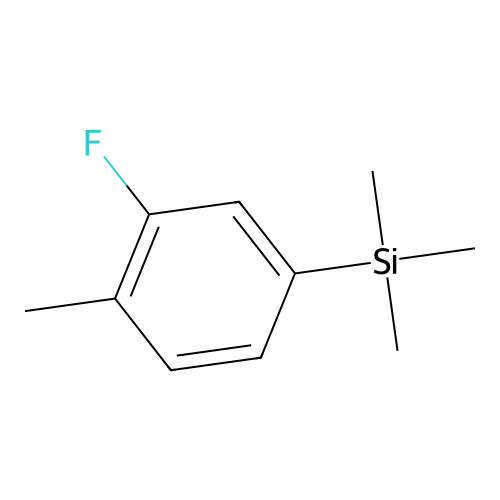 (3-Fluoro-4-methylphenyl)trimethylsilane structure