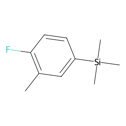 (4-Fluoro-3-methylphenyl)trimethylsilane structure