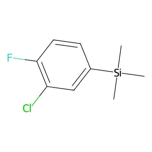 (3-Chloro-4-fluorophenyl)trimethylsilane structure