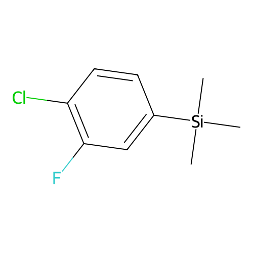 (4-Chloro-3-fluorophenyl)trimethylsilane structure