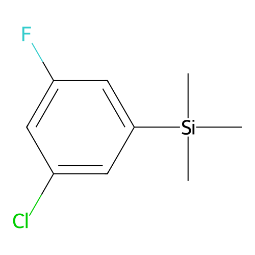(3-Chloro-5-fluorophenyl)trimethylsilane structure