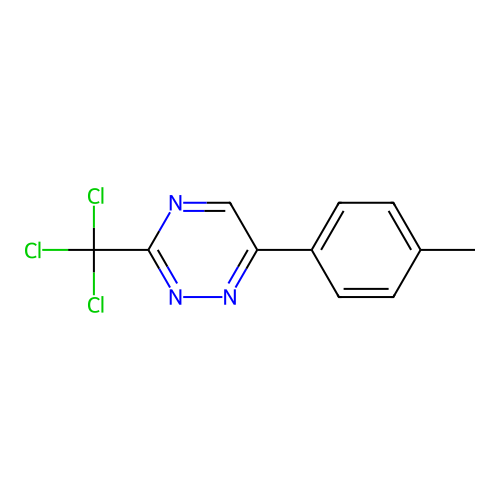 6-(4-Methylphenyl)-3-(trichloromethyl)-1,2,4-triazine structure