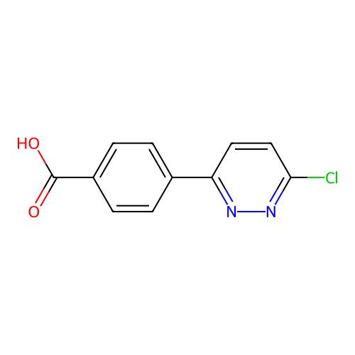 4-(6-chloropyridazin-3-yl)benzoic Acid structure