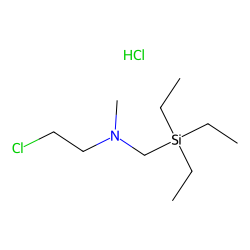 Ethylamine, 2-chloro-N-methyl-N-(triethylsilylmethyl)-, hydrochloride structure