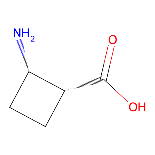 (1R,2S)-2-Aminocyclobutanecarboxylic acid structure