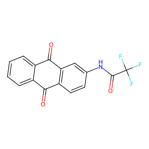 2-(Trifluoroacetylamino)anthraquinone structure