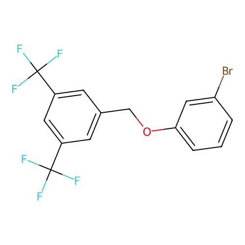 3-(3,5-Bis(trifluoromethyl)-benzyloxy)bromobenzene structure