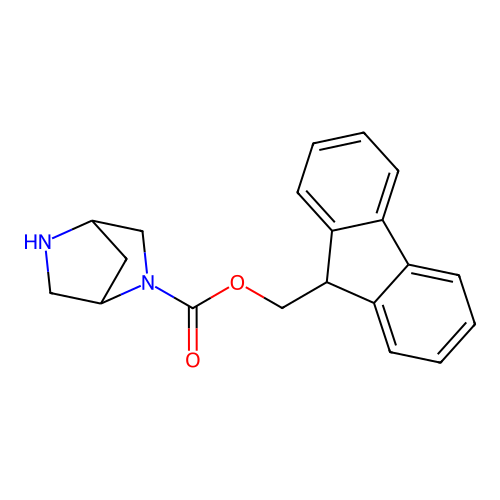 9H-Fluoren-9-ylmethyl 2,5-diazabicyclo(2.2.1)heptane-2-carboxylate structure