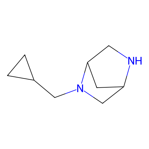 2-(Cyclopropylmethyl)-2,5-diazabicyclo[2.2.1]heptane structure