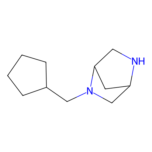 2-(Cyclopentylmethyl)-2,5-diazabicyclo[2.2.1]heptane structure