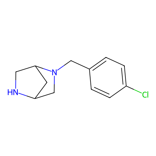 2-(4-Chlorobenzyl)-2,5-diazabicyclo[2.2.1]heptane structure