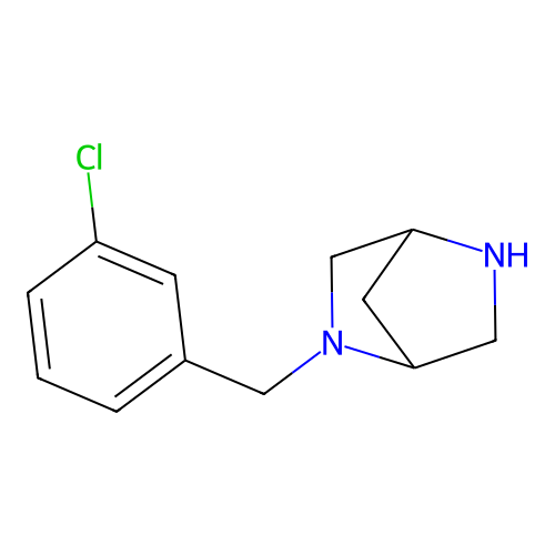 2-[(3-Chlorophenyl)methyl]-2,5-diazabicyclo[2.2.1]heptane structure