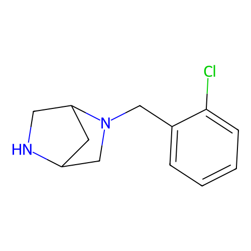 2-(2-Chlorobenzyl)-2,5-diazabicyclo[2.2.1]heptane structure