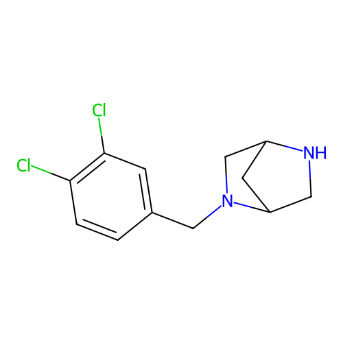 2-[(3,4-Dichlorophenyl)methyl]-2,5-diazabicyclo[2.2.1]heptane structure