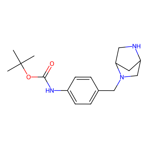 tert-Butyl {4-[(2,5-diazabicyclo[2.2.1]heptan-2-yl)methyl]phenyl}carbamate structure