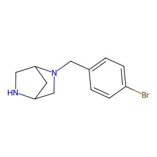 2-(4-Bromobenzyl)-2,5-diazabicyclo[2.2.1]heptane structure