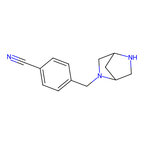 4-(2,5-Diaza-bicyclo[2.2.1]hept-2-ylmethyl)-benzonitrile structure