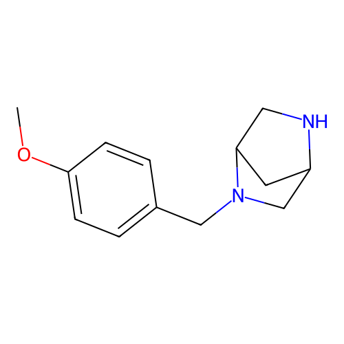 2-((4-Methoxyphenyl)methyl)-2,5-diazabicyclo(2.2.1)heptane structure