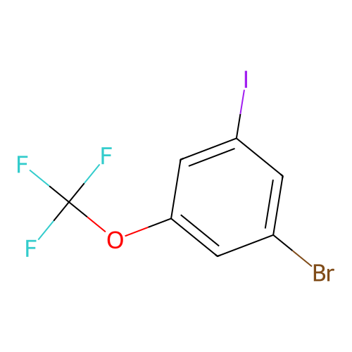 1-Bromo-3-iodo-5-(trifluoromethoxy)benzene structure