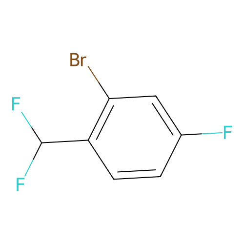 2-Bromo-1-(difluoromethyl)-4-fluorobenzene structure