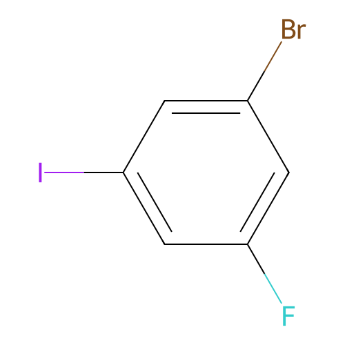 1-Bromo-3-fluoro-5-iodobenzene structure