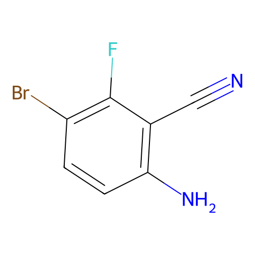 6-Amino-3-bromo-2-fluorobenzonitrile structure