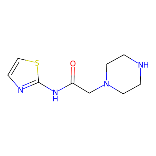 2-(Piperazin-1-yl)-N-(thiazol-2-yl)acetamide structure