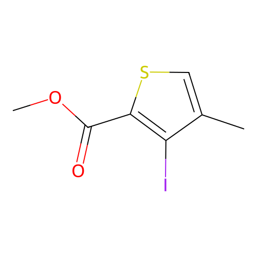 Methyl 3-iodo-4-methylthiophene-2-carboxylate structure