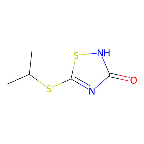 3-Hydroxy-5-isopropylthio-1,2,4-thiadiazole structure