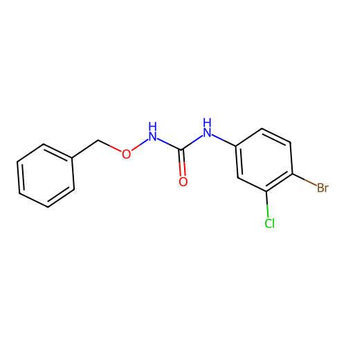 1-Benzyloxy-3-(4-bromo-3-chlorophenyl)urea structure
