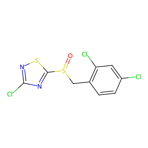 3-Chloro-5-(2,4-dichlorobenzylsulfinyl)-1,2,4-thiadiazole structure