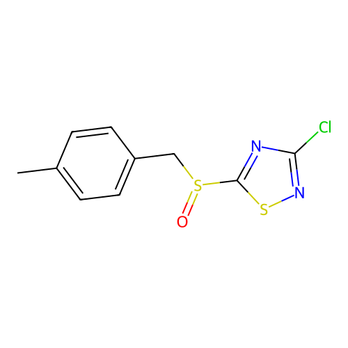 3-Chloro-5-(4-methylbenzylsulfinyl)-1,2,4-thiadiazole structure