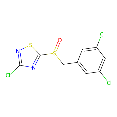 3-Chloro-5-(3,5-dichlorobenzylsulfinyl)-1,2,4-thiadiazole structure