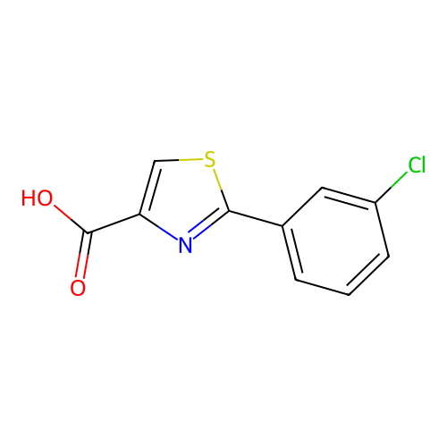 2-(3-chlorophenyl)-1,3-thiazole-4-carboxylic Acid structure