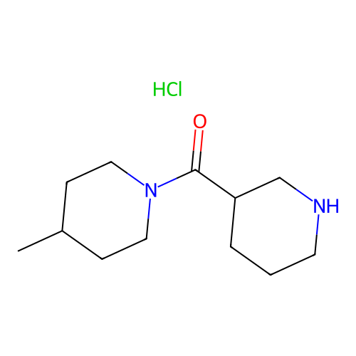 4-Methyl-1-(piperidine-3-carbonyl)piperidine hydrochloride structure