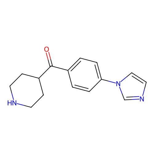 (4-Imidazol-1-yl-phenyl)-piperidin-4-yl-methanone structure