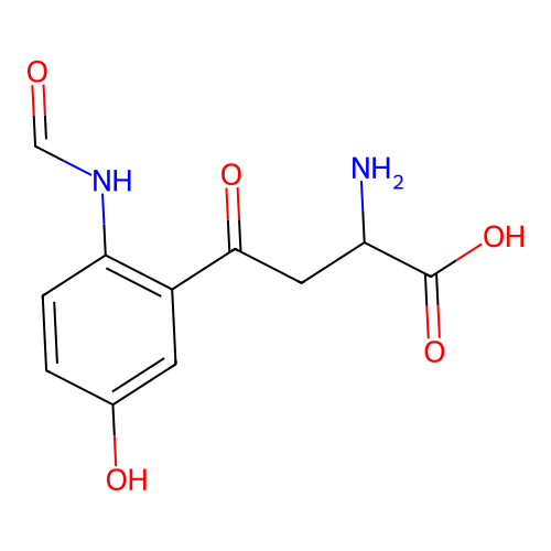 5-hydroxy-N-formylkynurenine structure