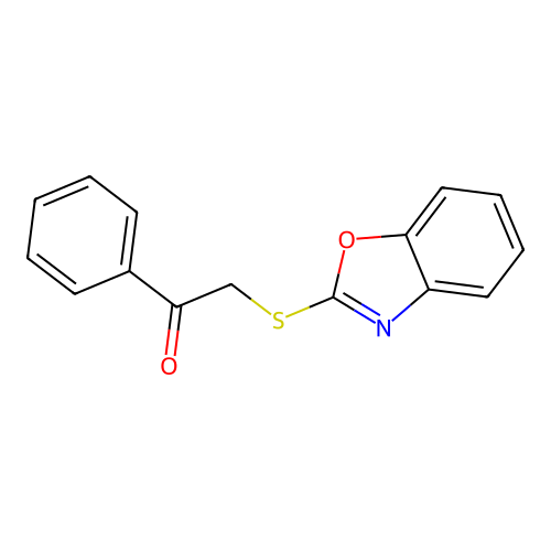 2-(1,3-Benzoxazol-2-ylsulfanyl)-1-phenylethanone structure