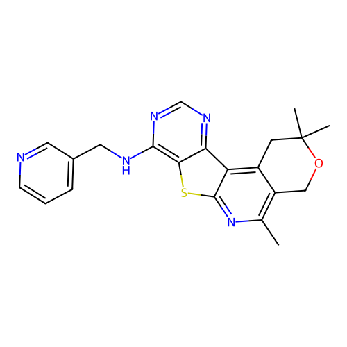 C21H21N5OS structure