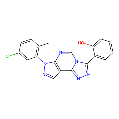 C19H13ClN6O structure
