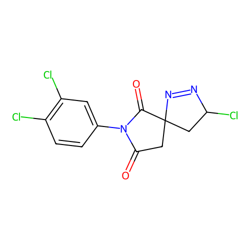 3-Chloro-7-(3,4-dichlorophenyl)-1,2,7-triazaspiro[4.4]non-1-ene-6,8-dione structure