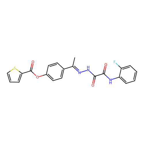 C21H16FN3O4S structure