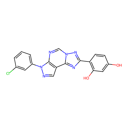 C18H11ClN6O2 structure