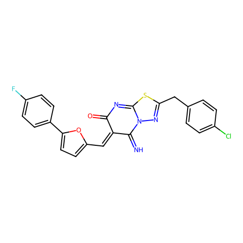 C23H14ClFN4O2S structure