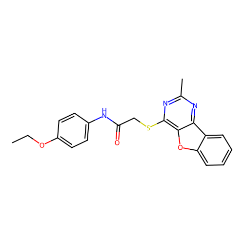 N-(4-ethoxyphenyl)-2-((2-methylbenzofuro[3,2-d]pyrimidin-4-yl)thio)acetamide structure