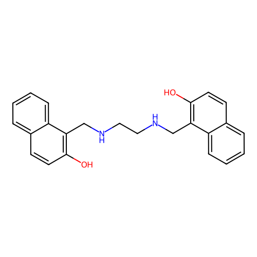 1-[[2-[(2-Hydroxynaphthalen-1-yl)methylamino]ethylamino]methyl]naphthalen-2-ol structure