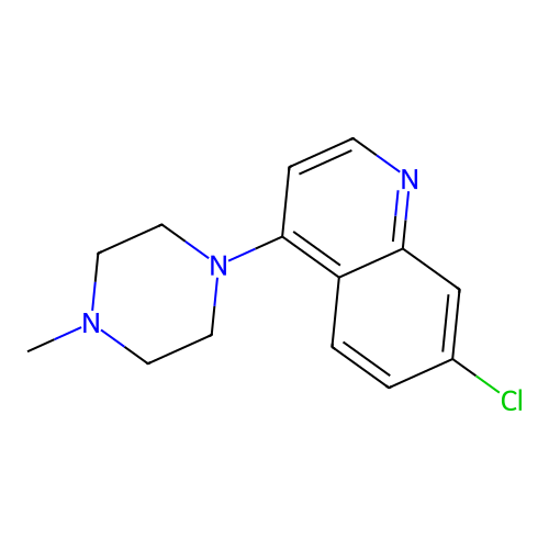 7-Chloro-4-(4-methyl-1-piperazinyl)quinoline structure