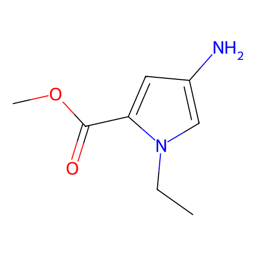 methyl 4-amino-1-ethyl-1H-pyrrole-2-carboxylate structure
