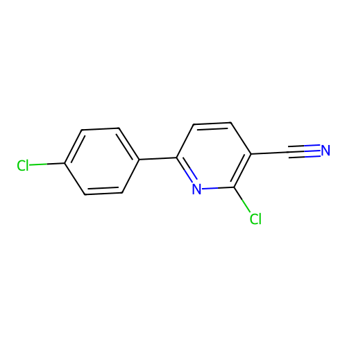 2-Chloro-6-(4-chlorophenyl)nicotinonitrile structure
