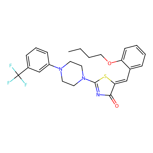 C25H26F3N3O2S structure